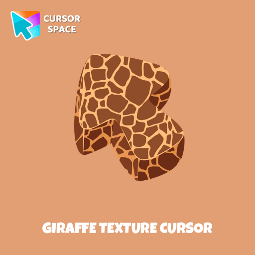 Giraffe Texture cursor arrow cursor
